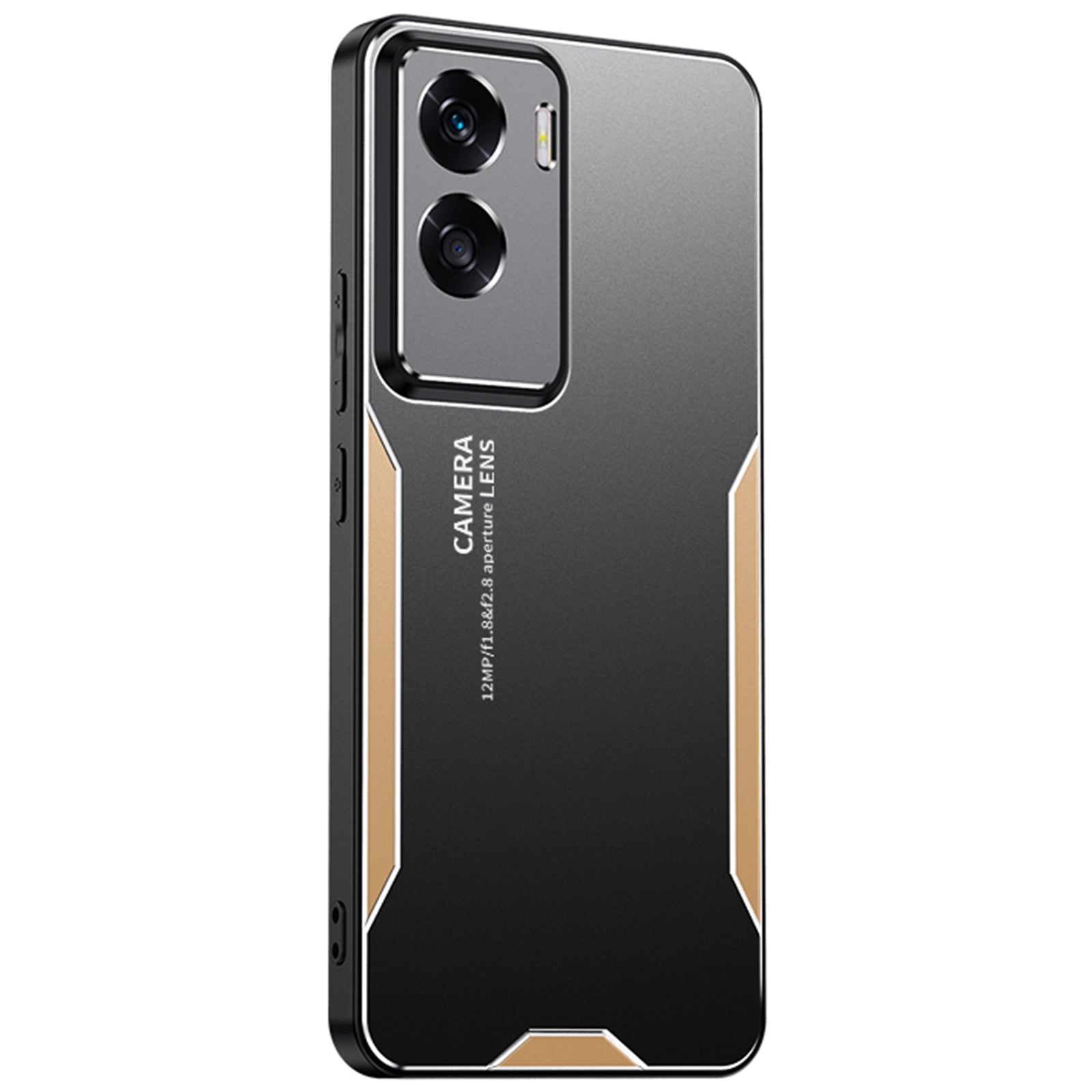 For Honor X50i 5G Case Matte Aluminium Alloy+TPU+PC Anti-fall Phone Back Protector - Blue