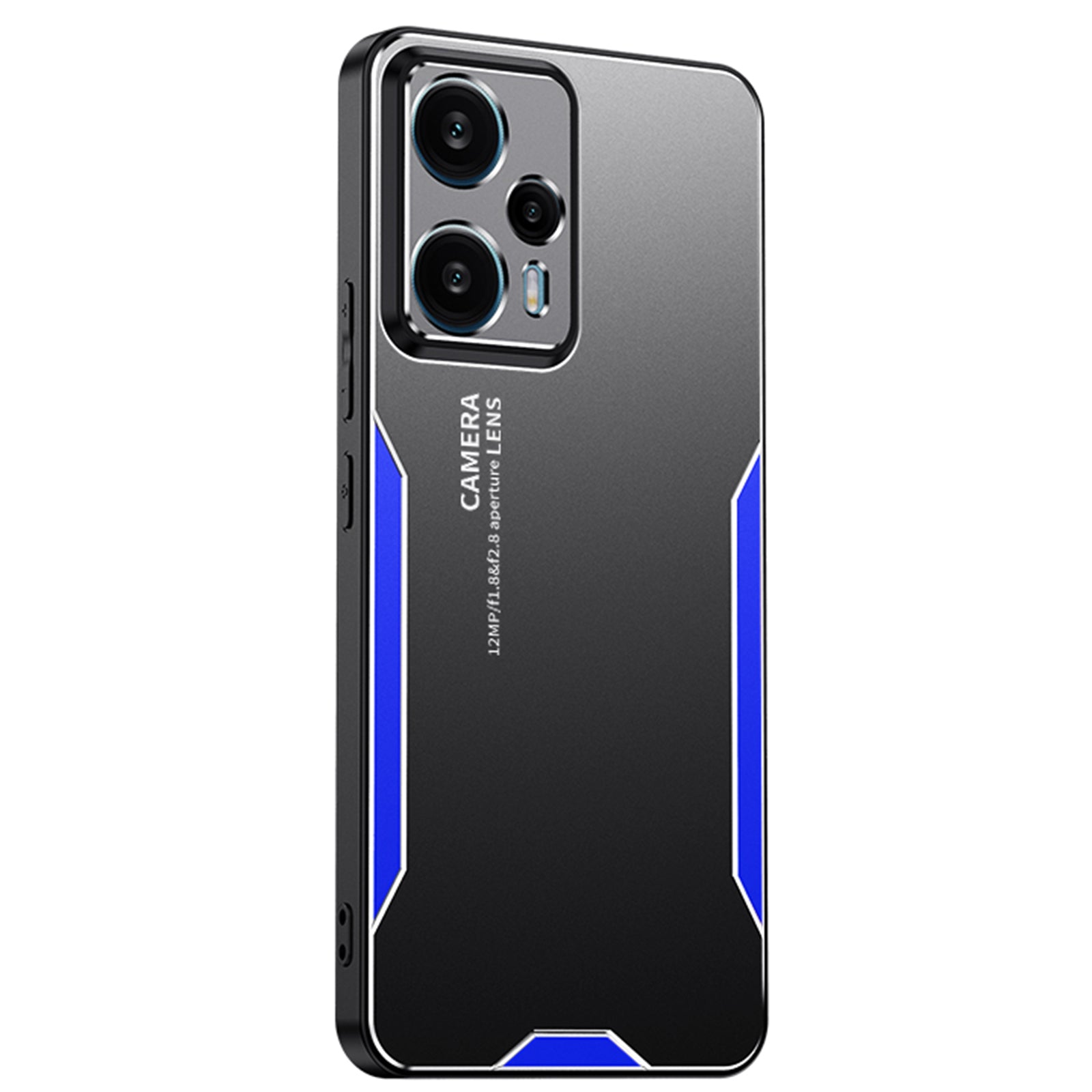 For Xiaomi Redmi Note 12 Turbo / Poco F5 5G Metal+TPU+PC Case Camera Lens Protection - Gold
