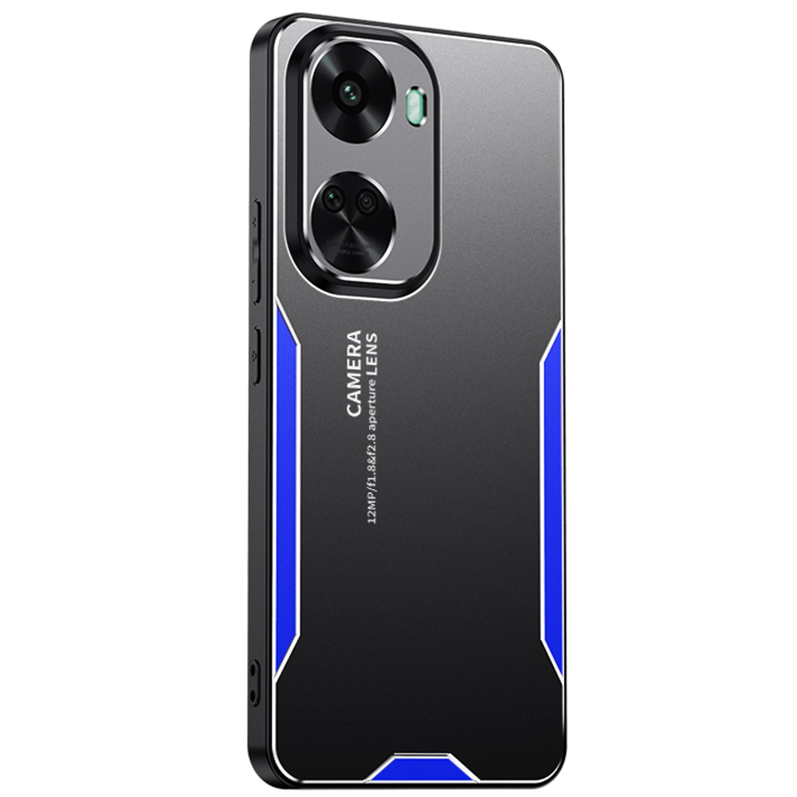 For Huawei nova 11 SE / nova 12 SE 4G Phone Case Metal+TPU+PC Anti-scratch Cover - Blue