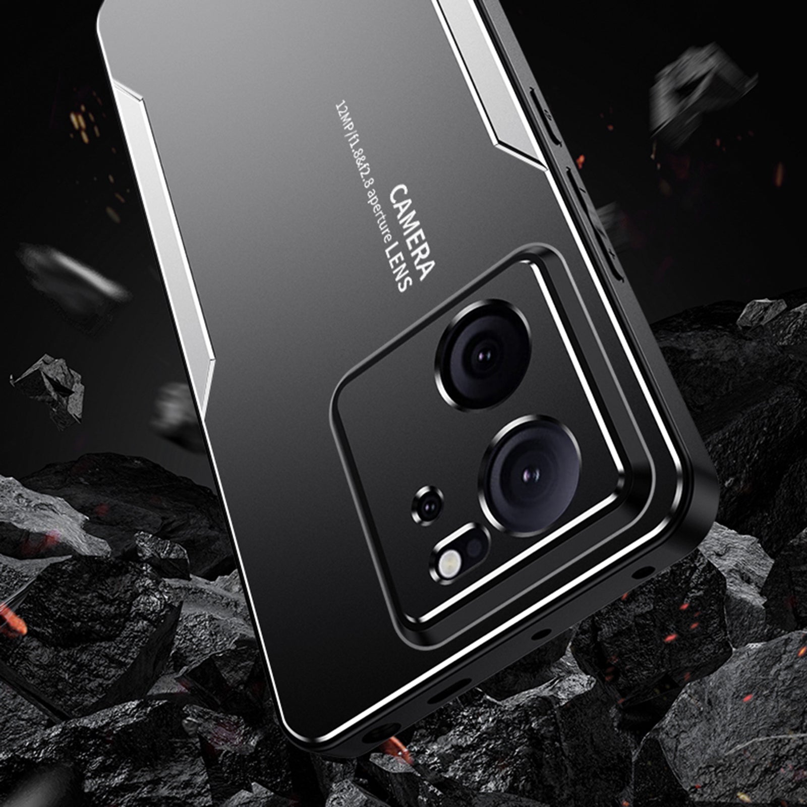 For Xiaomi Redmi K60 Ultra Phone Case Drop-proof Metal+TPU+PC - Red