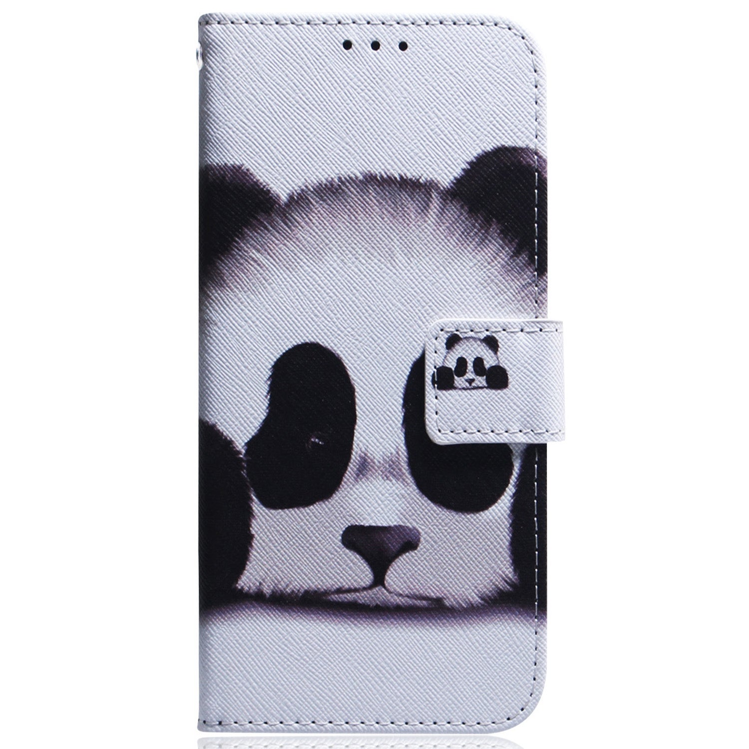 For Realme 11 4G (159.9x73.3x7.95mm) Leather Wallet Phone Case Pattern Printing - Panda