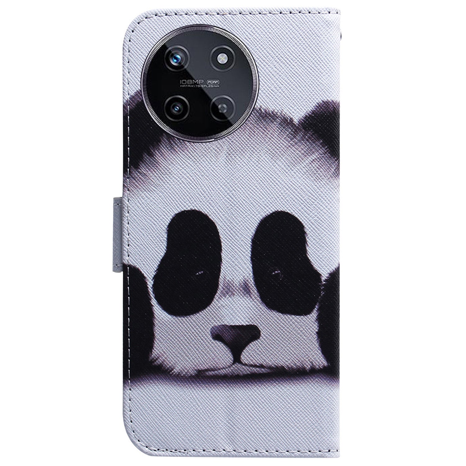 For Realme 11 4G (159.9x73.3x7.95mm) Leather Wallet Phone Case Pattern Printing - Panda