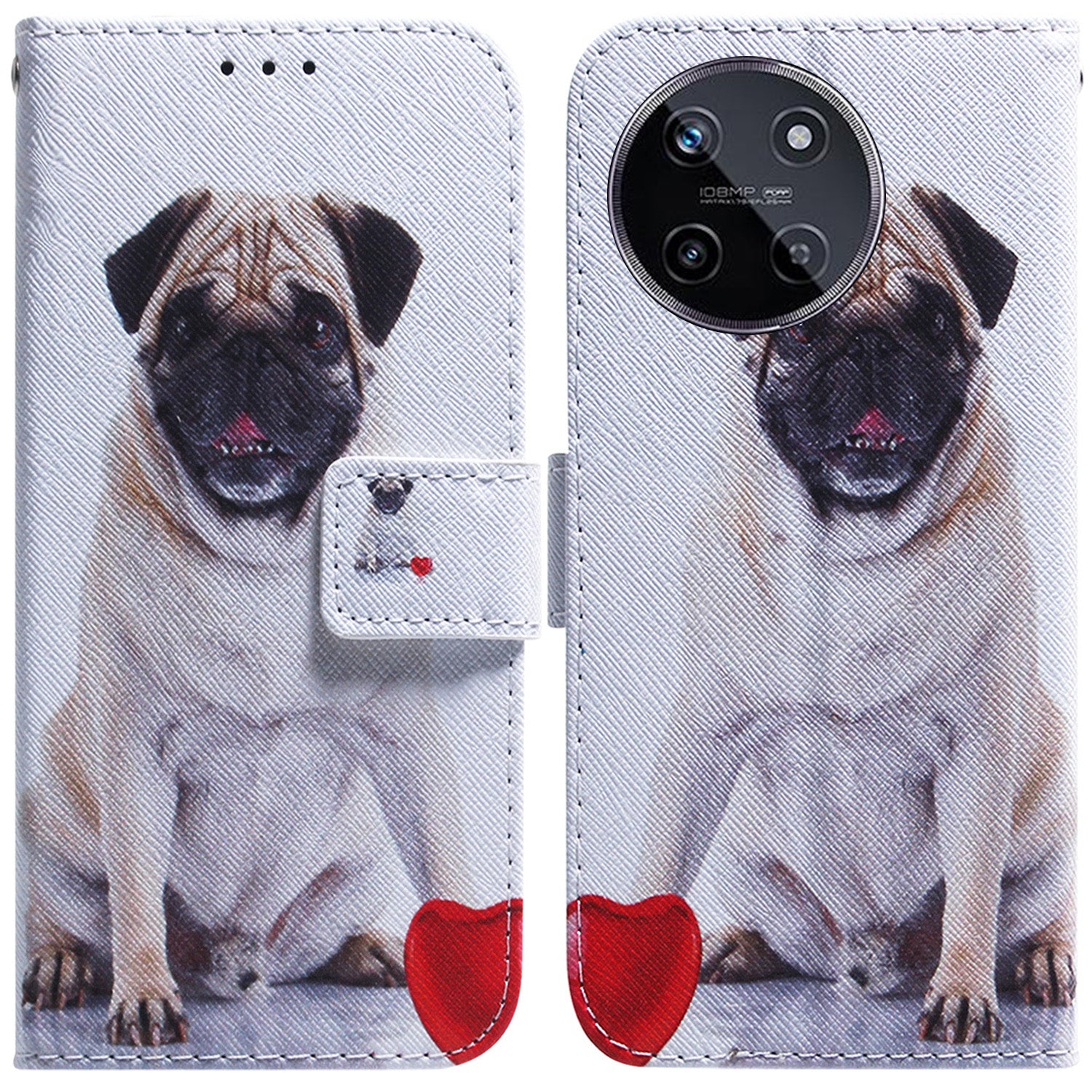 For Realme 11 4G (159.9x73.3x7.95mm) Leather Wallet Phone Case Pattern Printing - Panda