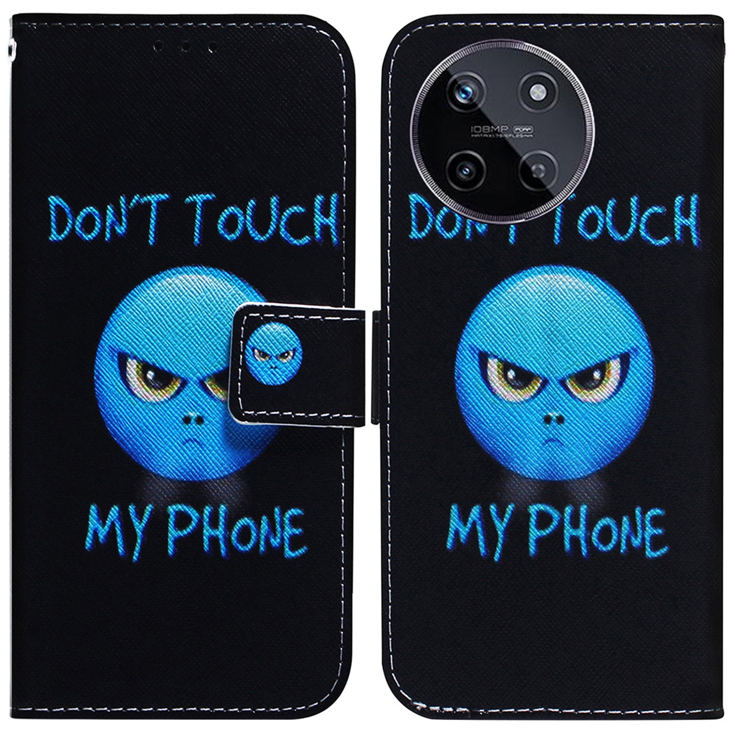For Realme 11 4G (159.9x73.3x7.95mm) Leather Wallet Phone Case Pattern Printing - Panda