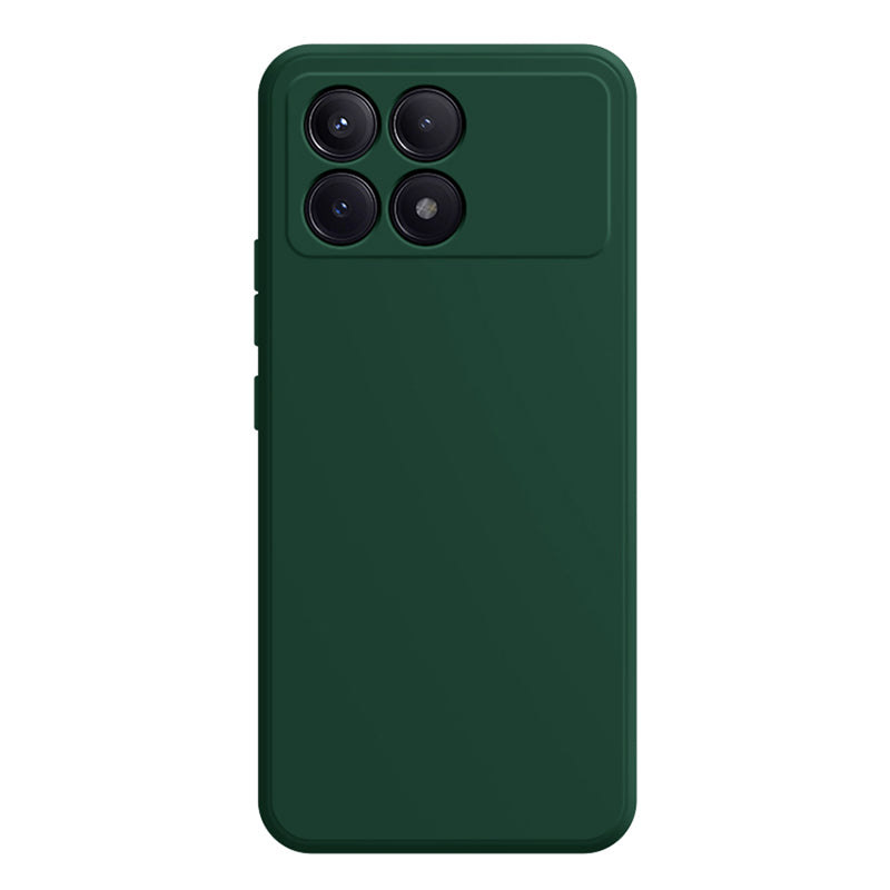 For Xiaomi Redmi K70E 5G / Poco X6 Pro 5G Case Straight Edge Rubberized TPU Phone Cover - Black