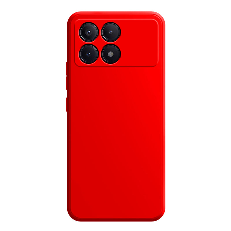 For Xiaomi Redmi K70E 5G / Poco X6 Pro 5G Case Straight Edge Rubberized TPU Phone Cover - Black