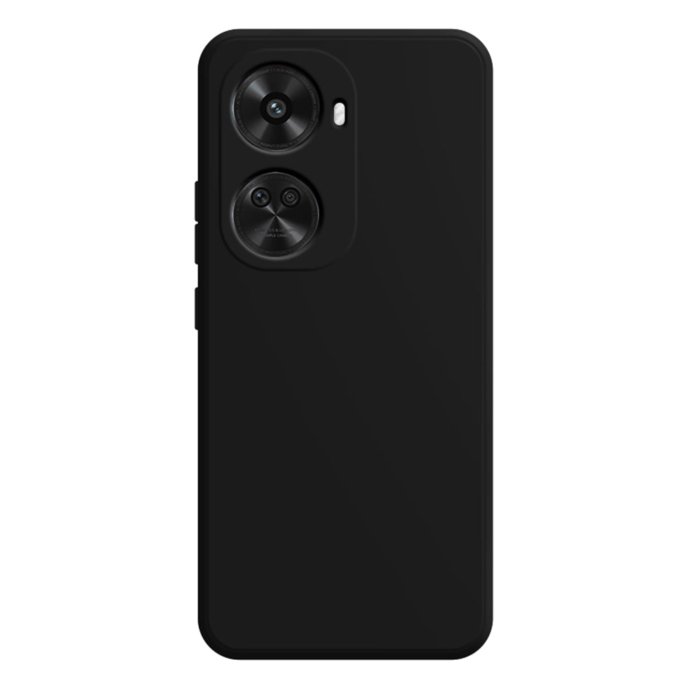 For Huawei nova 11 SE / nova 12 SE 4G Protective Case Straight Edge Rubberized TPU Phone Cover - Black