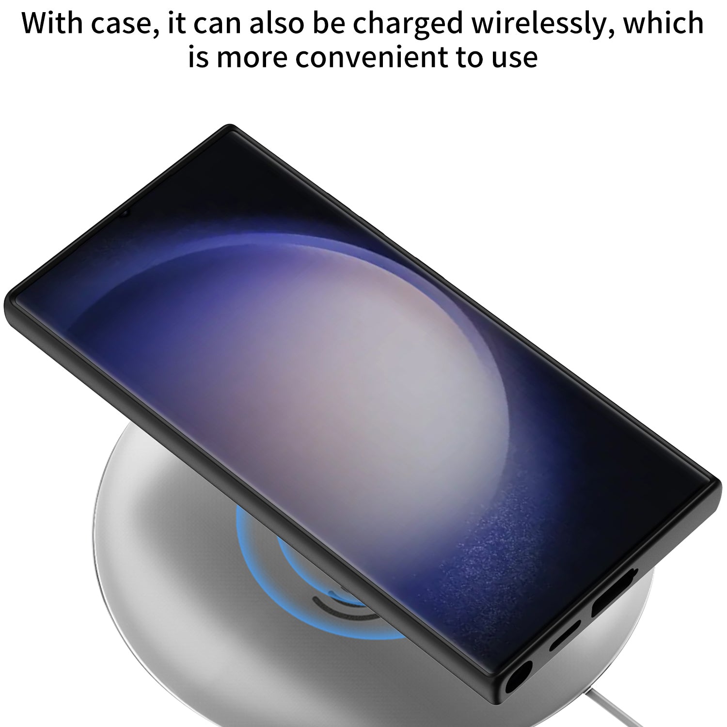 GKK For Samsung Galaxy S24 Ultra Magnetic Phone Case with Rotary Ring Kickstand - Carbon Fiber Texture