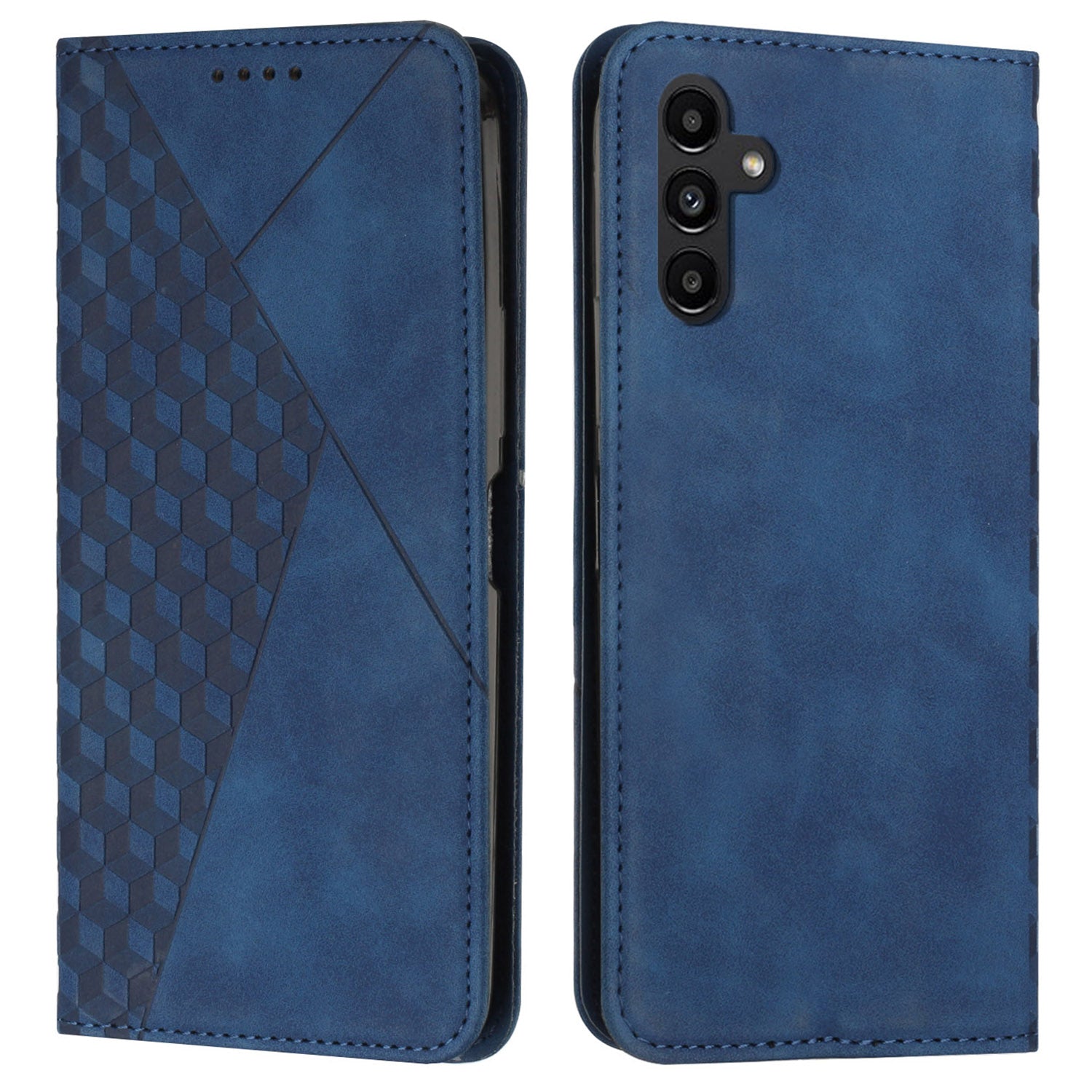 For Samsung Galaxy A35 5G Case Anti-Scratch PU Leather Phone Stand Cover - Brown