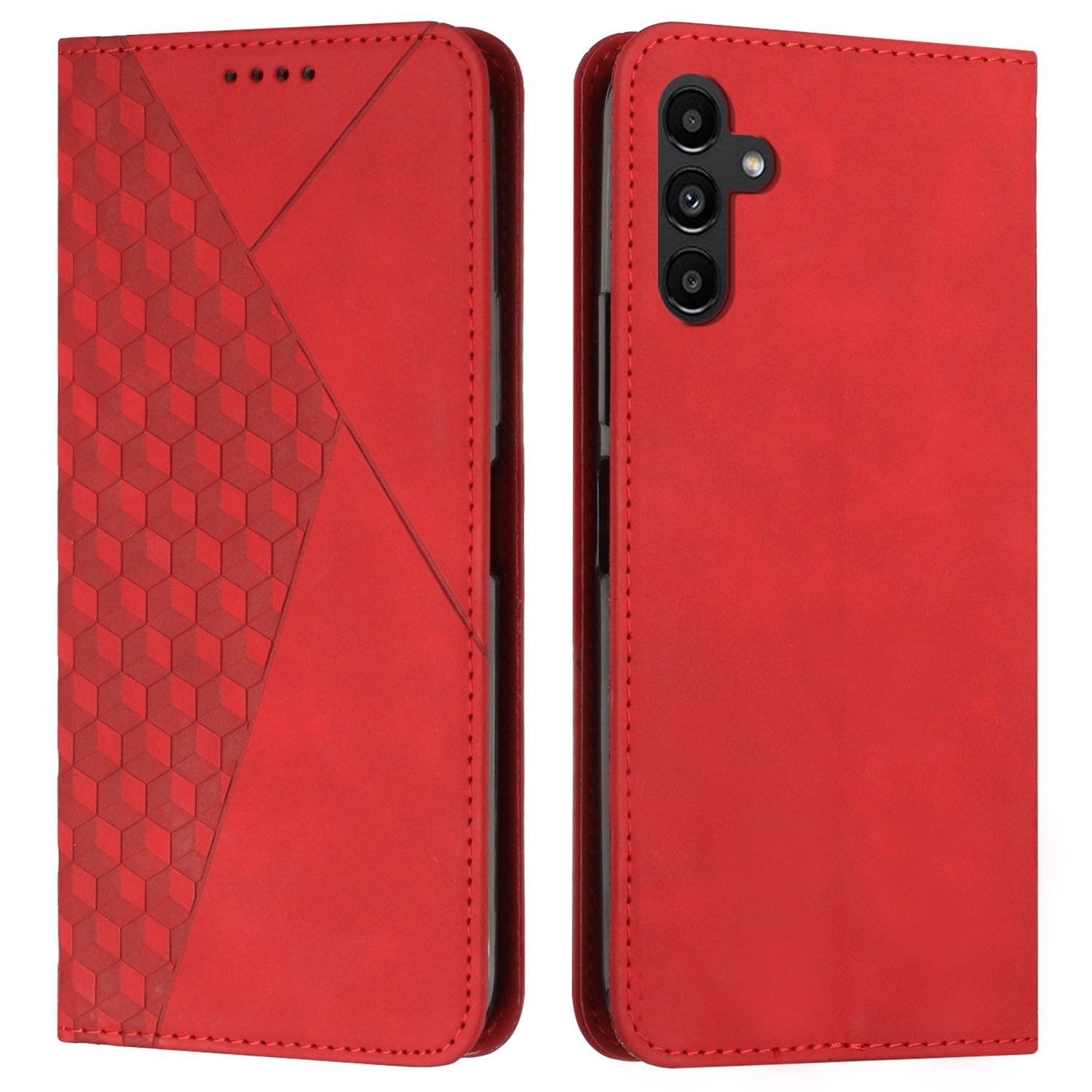 For Samsung Galaxy A35 5G Case Anti-Scratch PU Leather Phone Stand Cover - Brown