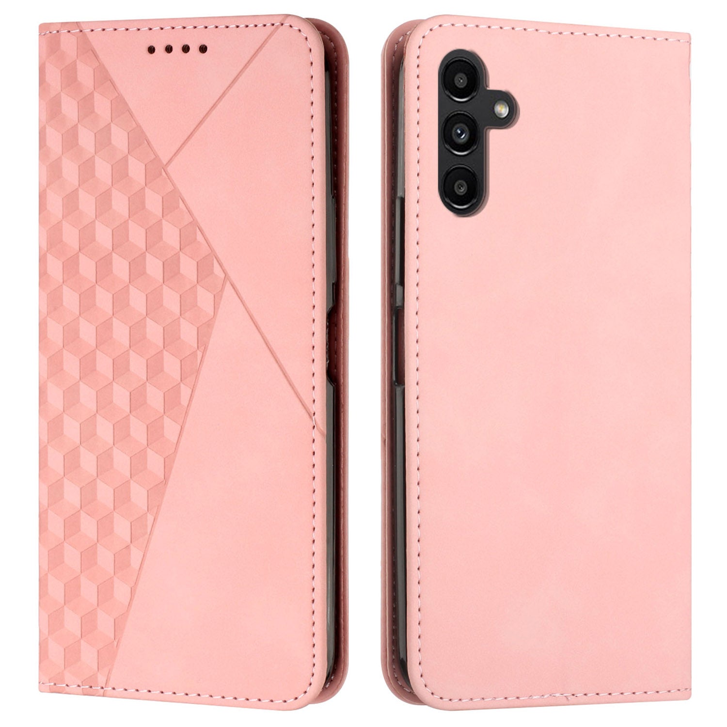 For Samsung Galaxy A35 5G Case Anti-Scratch PU Leather Phone Stand Cover - Brown