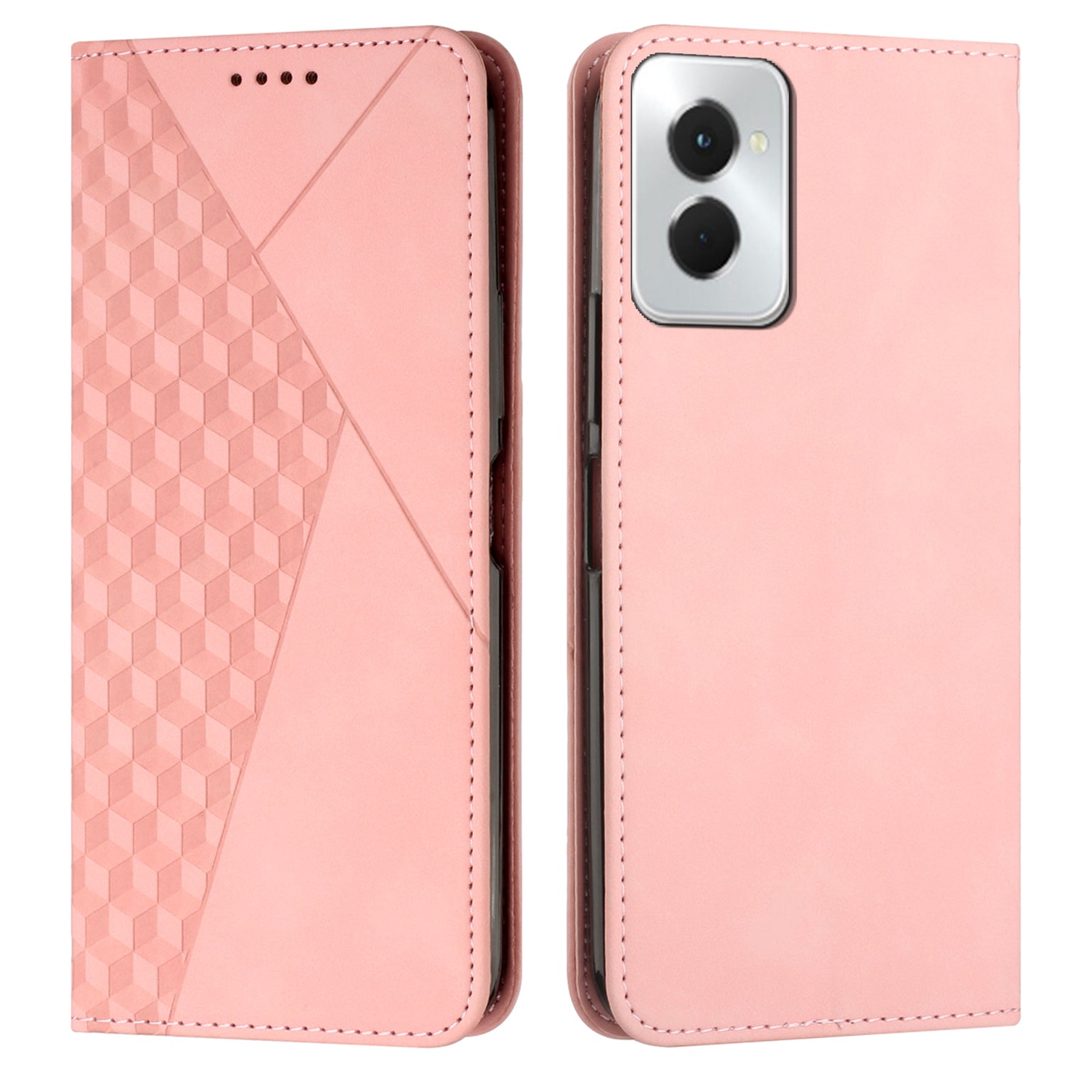For Motorola Moto G Power (2024) Case Skin-touch PU Leather Stand Wallet Phone Cover - Brown