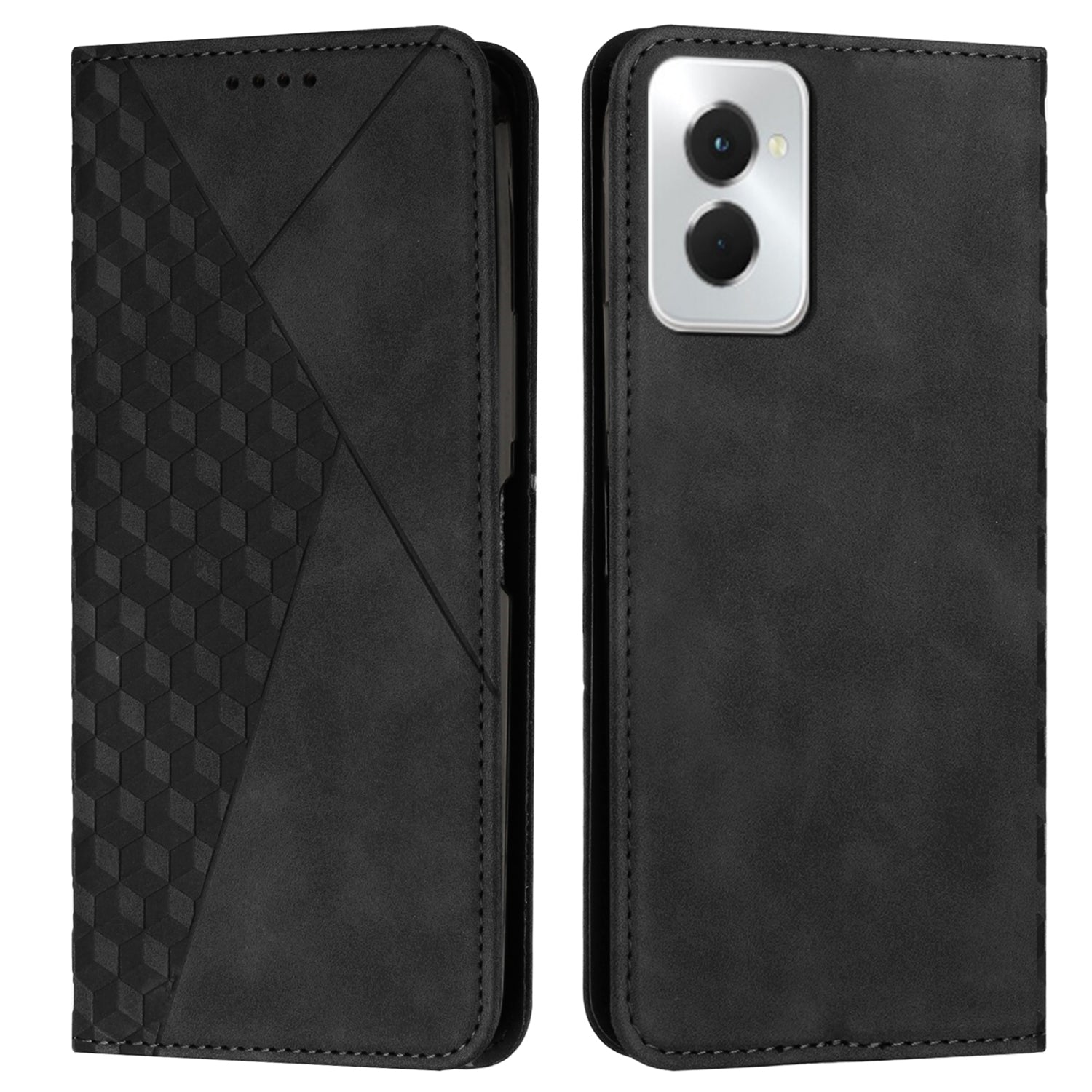 For Motorola Moto G Power (2024) Case Skin-touch PU Leather Stand Wallet Phone Cover - Brown