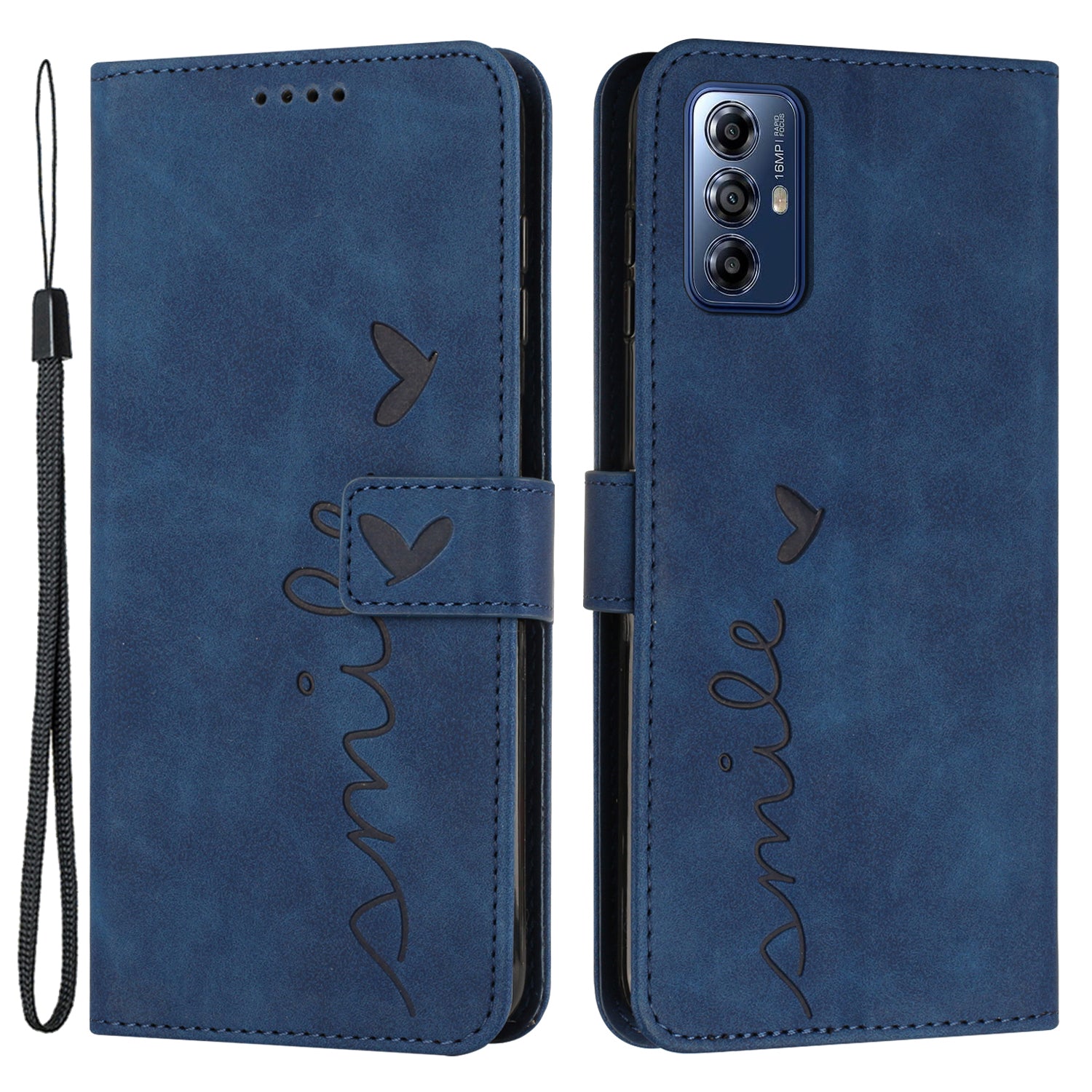 For Motorola Moto G Play (2024) 4G Magnetic Phone Case Skin-touch PU Leather+TPU Wallet Cover - Black
