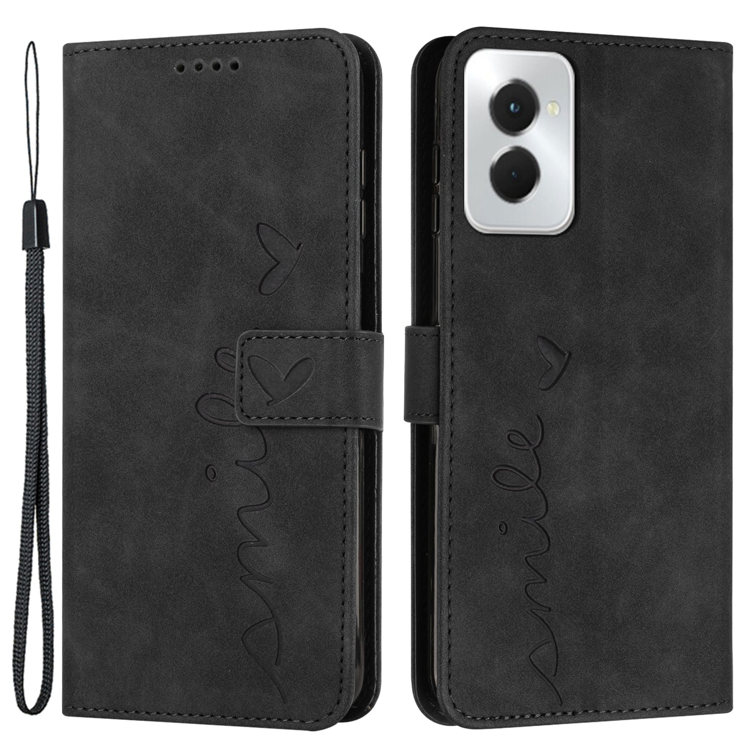 For Motorola Moto G Power (2024) Case Skin-touch PU Leather+TPU Card Holder Phone Protector - Green