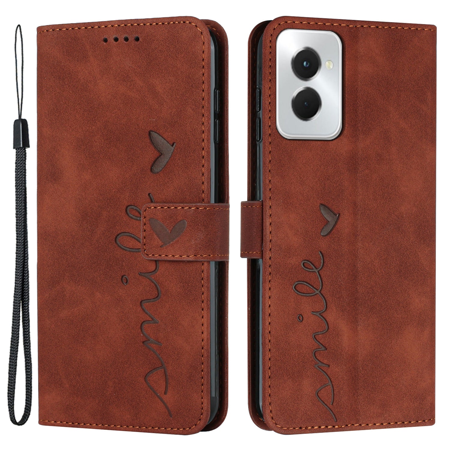 For Motorola Moto G Power (2024) Case Skin-touch PU Leather+TPU Card Holder Phone Protector - Green