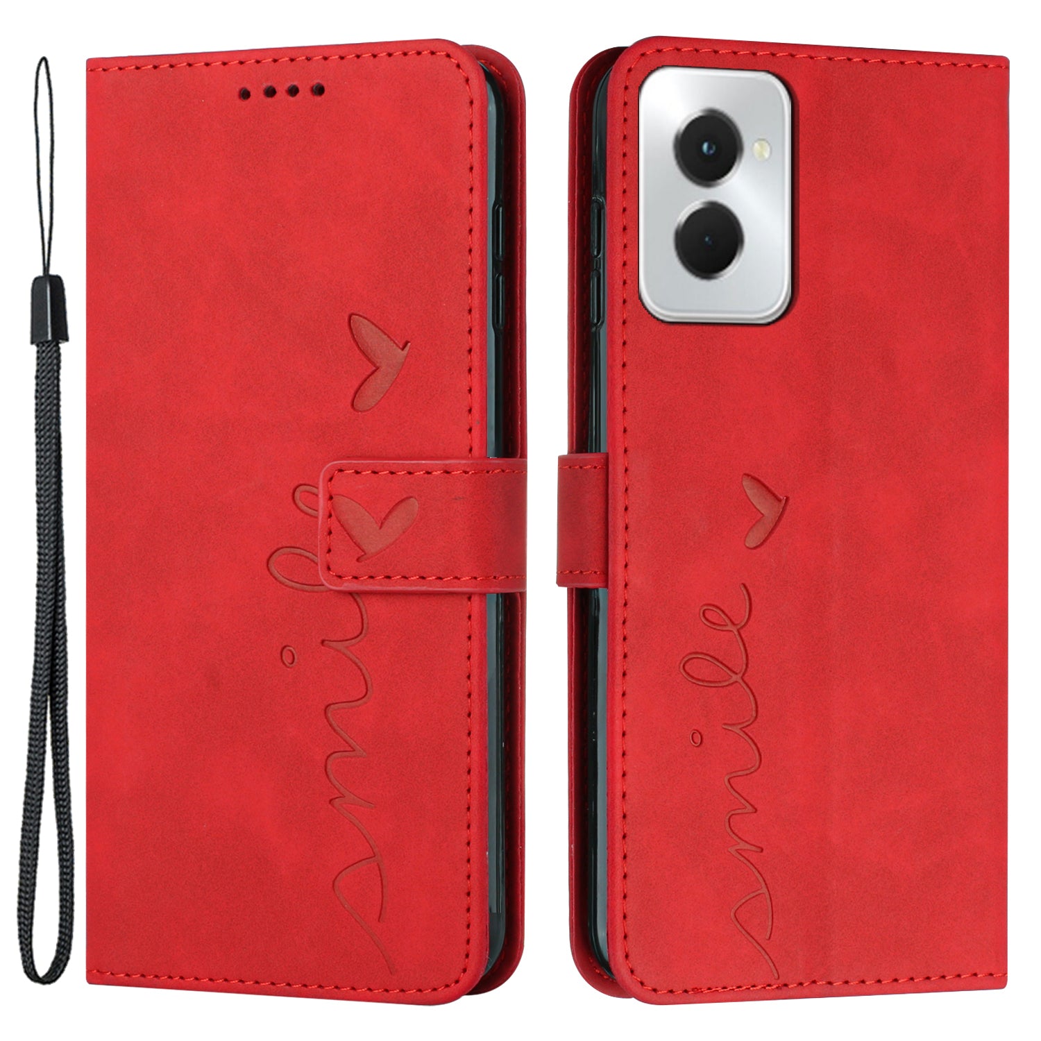 For Motorola Moto G Power (2024) Case Skin-touch PU Leather+TPU Card Holder Phone Protector - Green