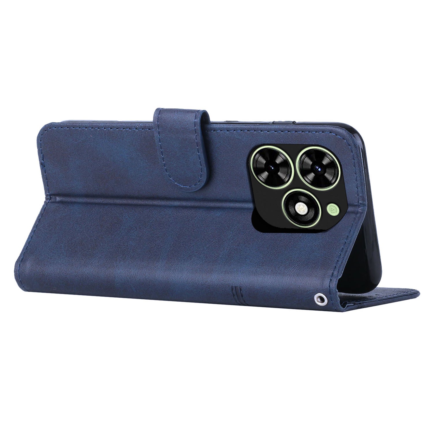 For Transsion Infinix Smart 8 4G Phone Case Wallet Stand Flip Leather Cover - Sapphire