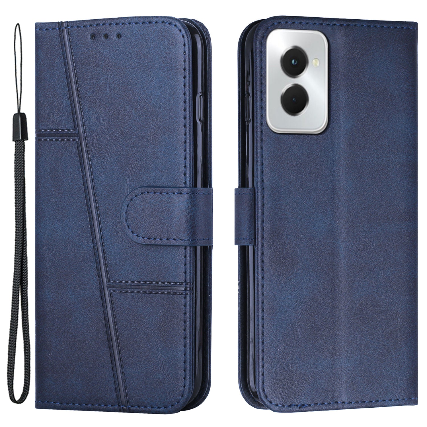 For Motorola Moto G Power (2024) Leather Case Calf Texture Phone Wallet - Brown