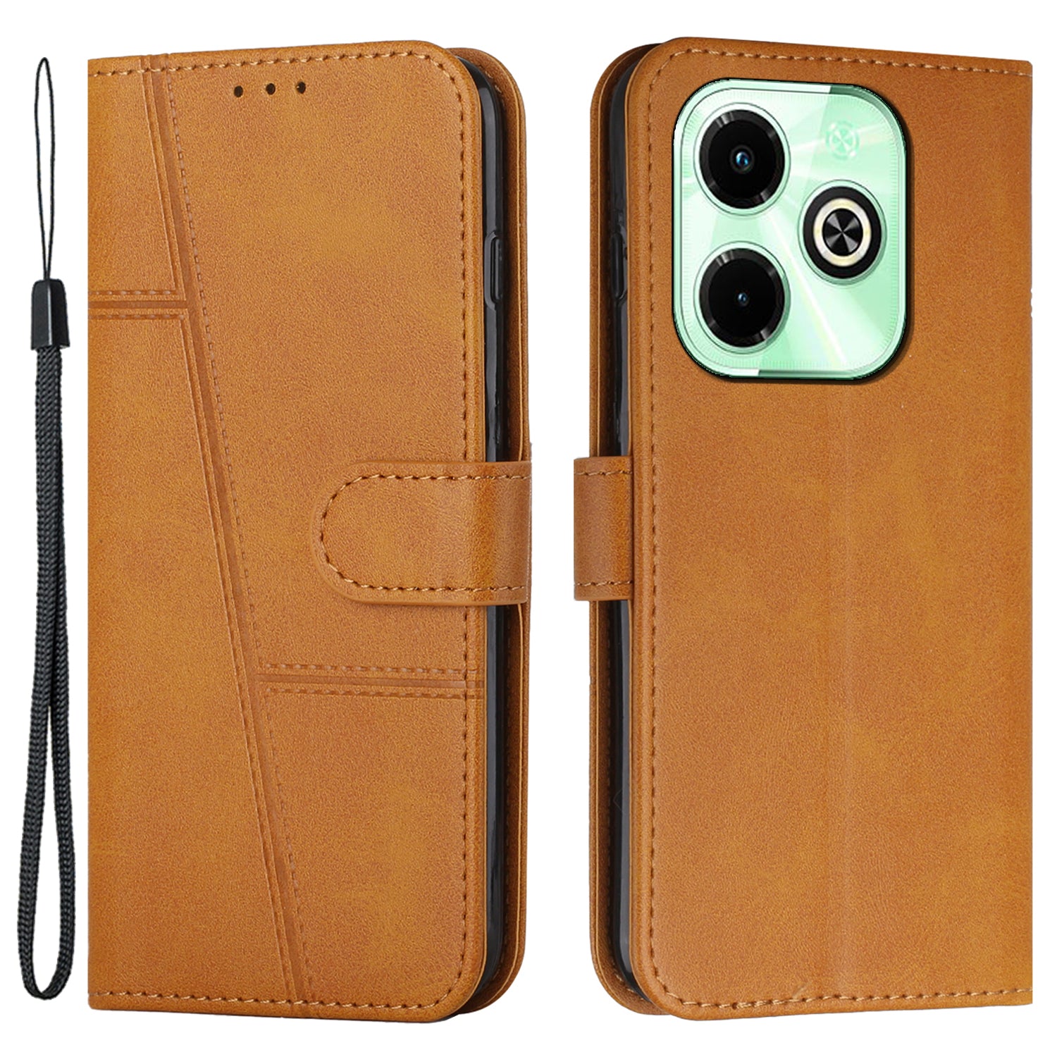 For Transsion Infinix Hot 40i Mobile Phone Case Wallet Stand Flip PU Leather Cover - Sapphire
