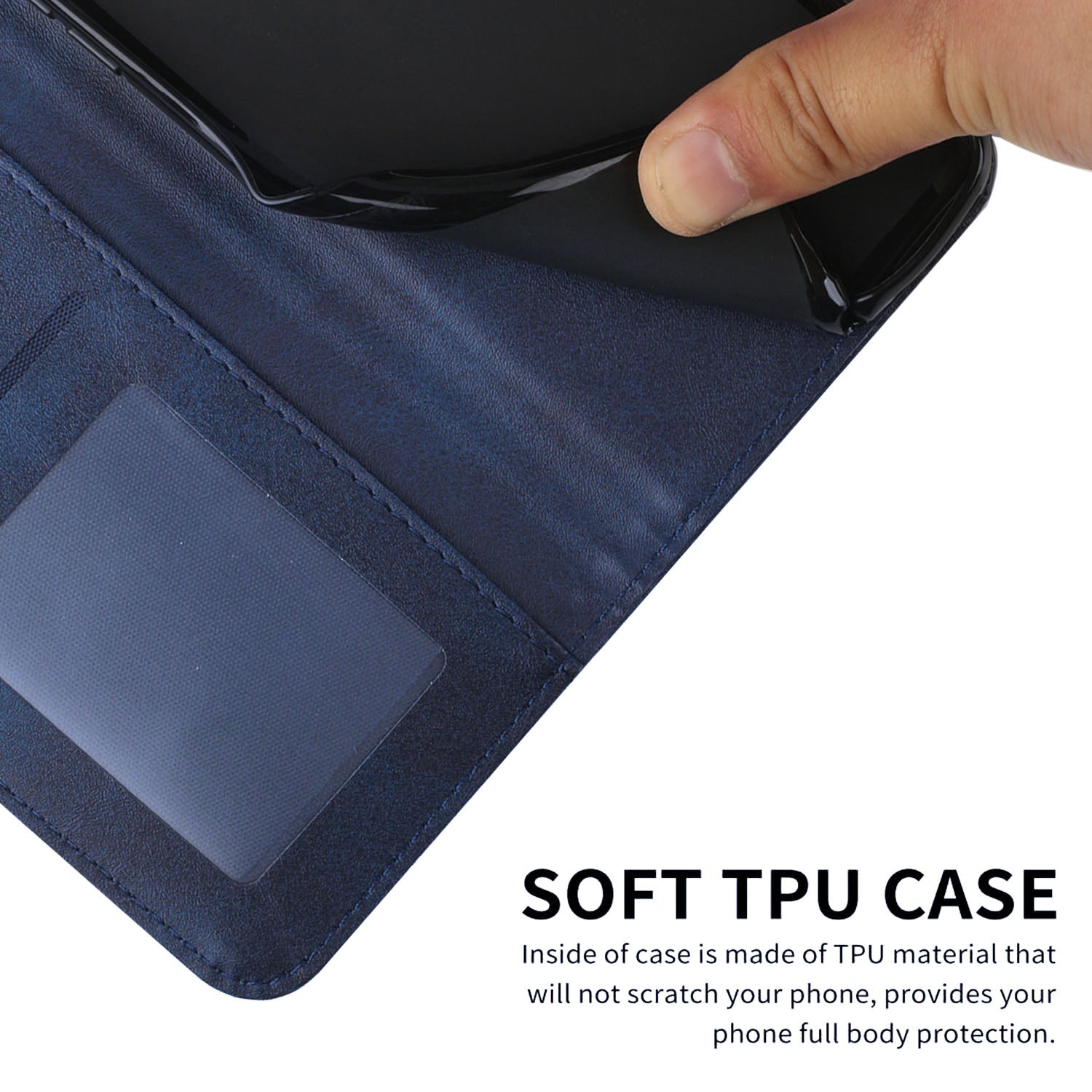 For Oppo A58 5G / A78 5G / A58x 5G / A1x 5G / A1 Vitality Edition / A2x 5G Leather Case Phone Wallet Stand - Sapphire