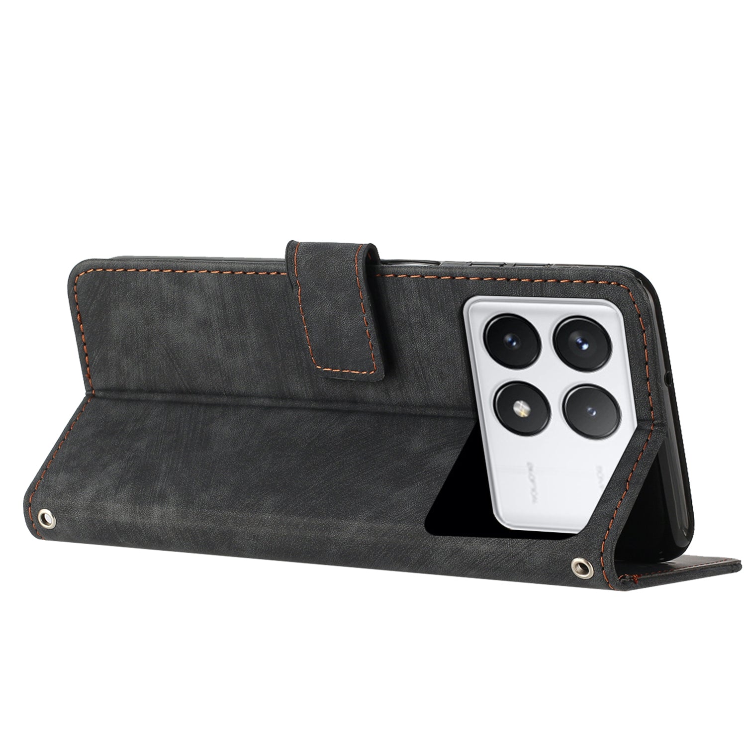 For Xiaomi Redmi K70 Pro 5G / K70 5G Phone Case Leather Flip Wallet Cover - Black