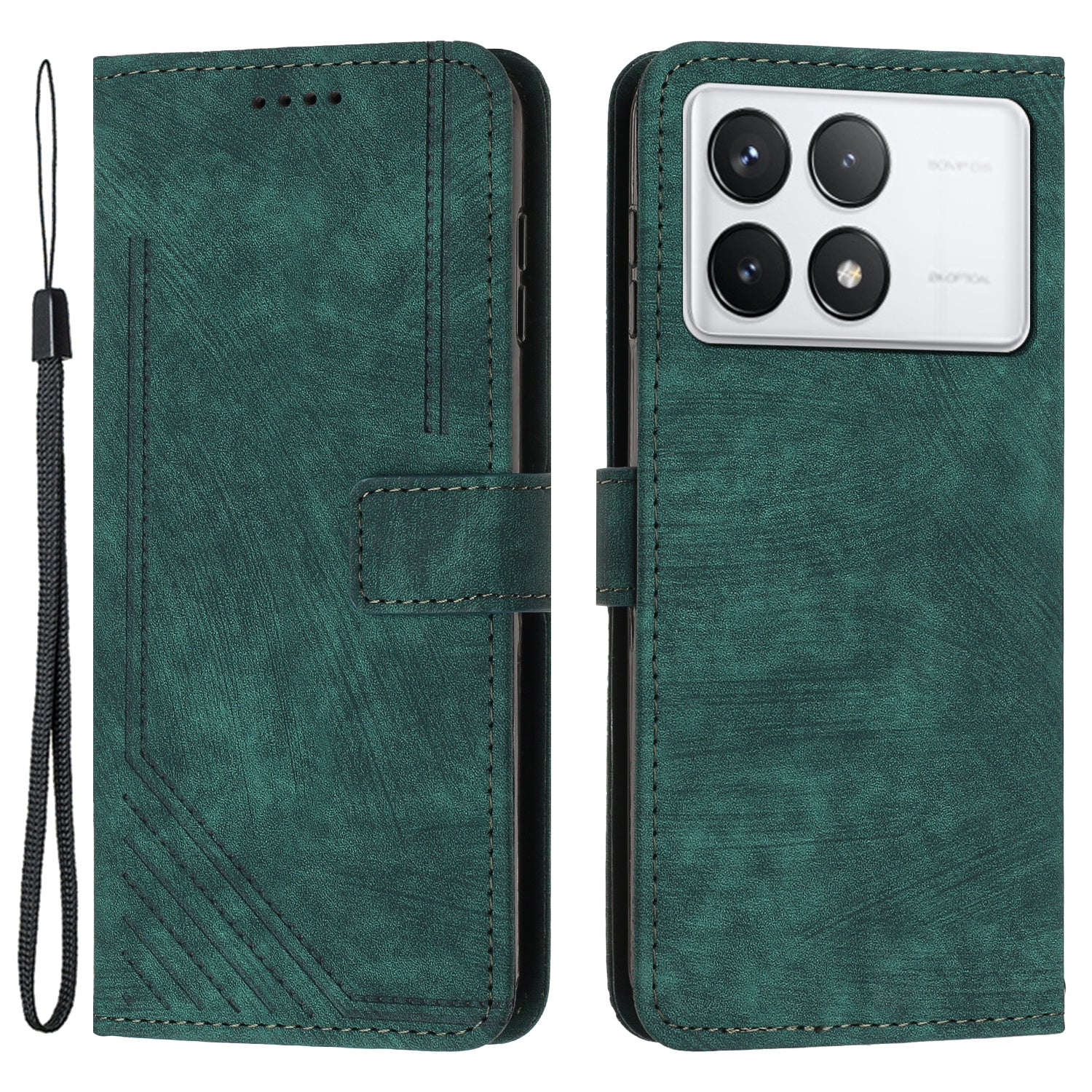 For Xiaomi Redmi K70 Pro 5G / K70 5G Phone Case Leather Flip Wallet Cover - Black