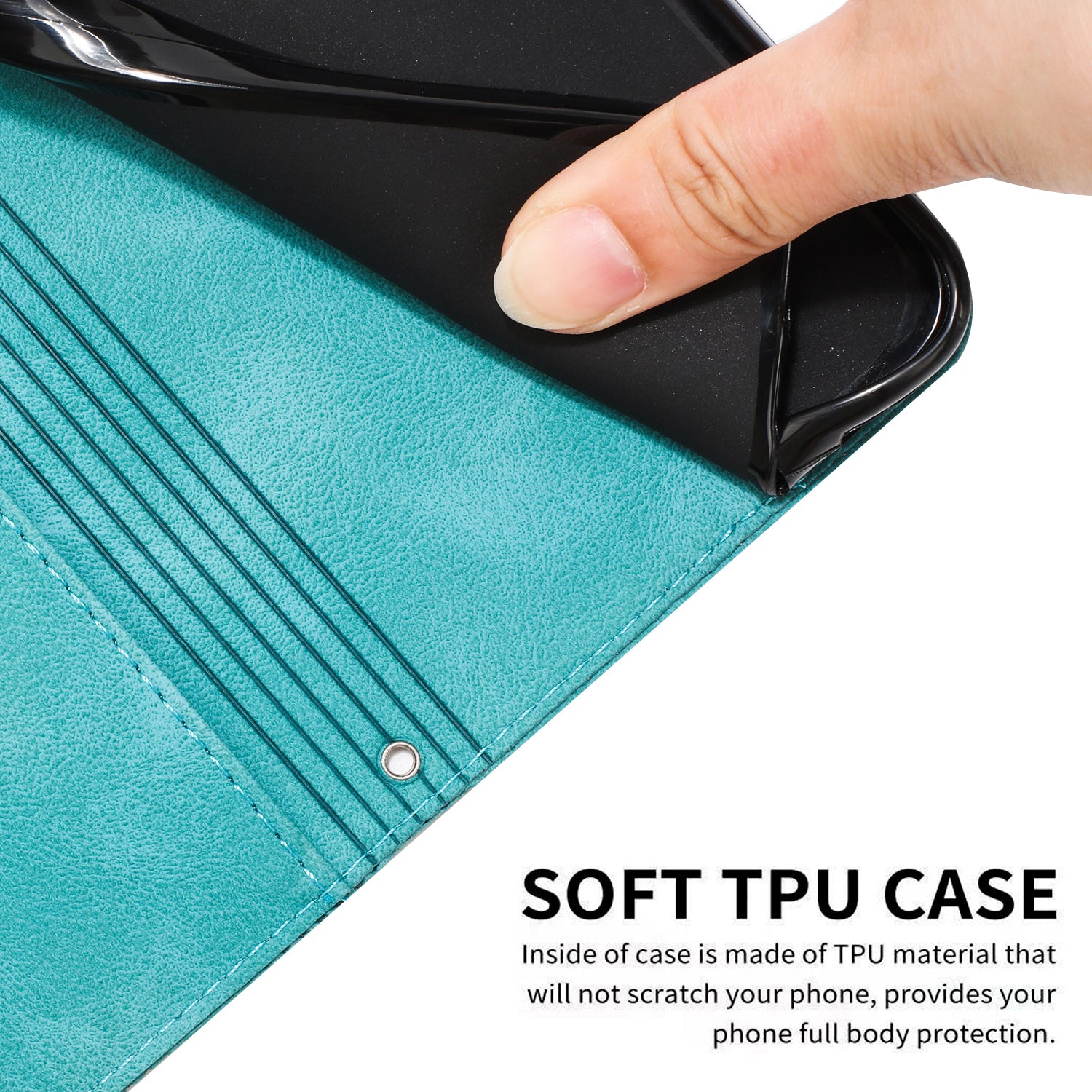 For Oppo A58 5G / A58x 5G / A78 5G / A1x 5G / A1 Vitality Edition / A2x 5G Phone Case Leather Folio Flip Cover - Green