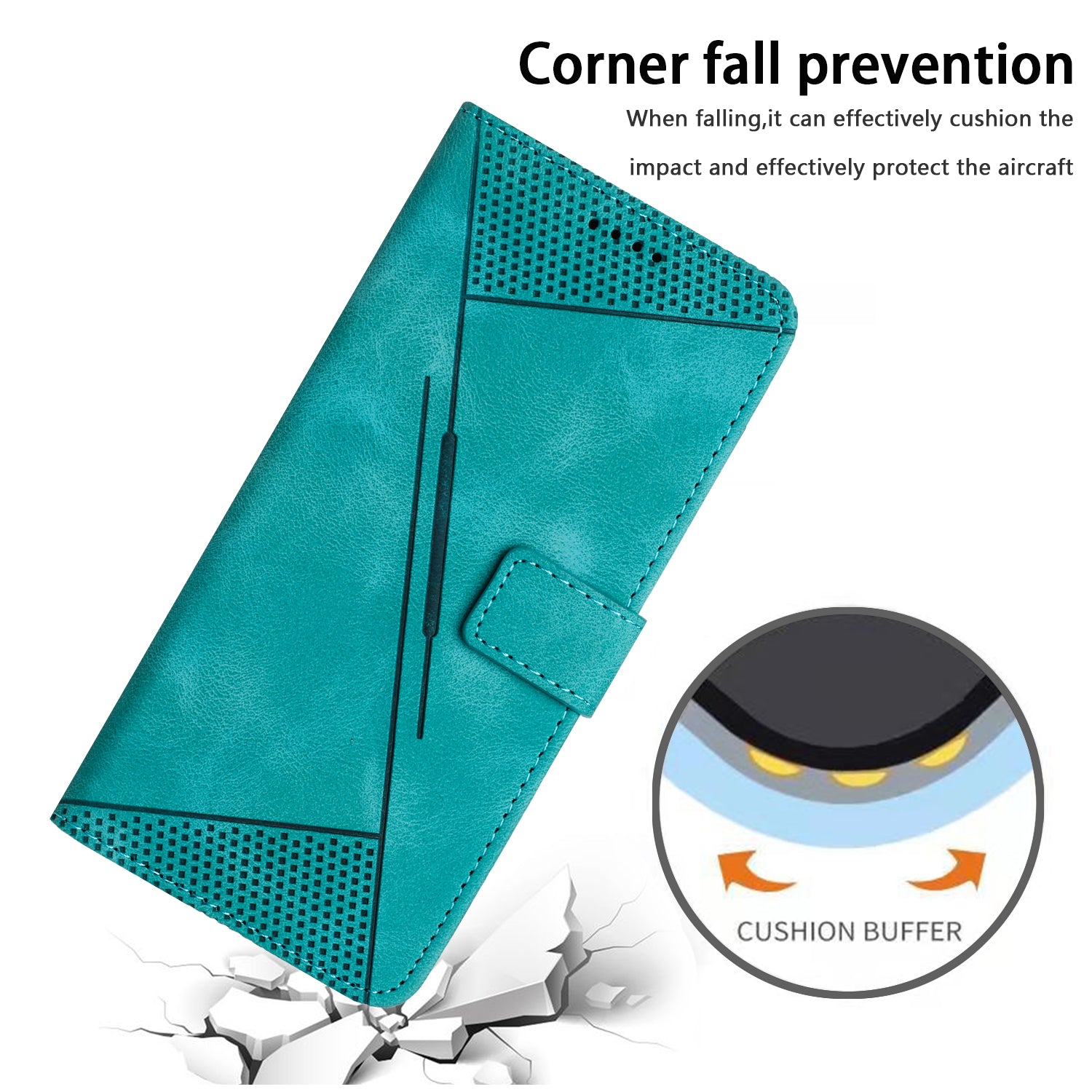 For Oppo A58 5G / A58x 5G / A78 5G / A1x 5G / A1 Vitality Edition / A2x 5G Phone Case Leather Folio Flip Cover - Green
