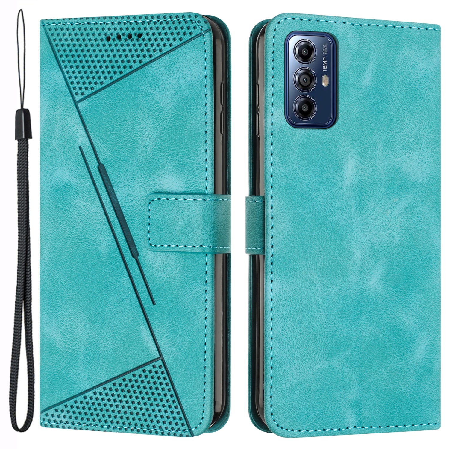 For Motorola Moto G Play (2024) 4G Wallet Case PU Leather Stand View Shockproof Phone Cover - Purple
