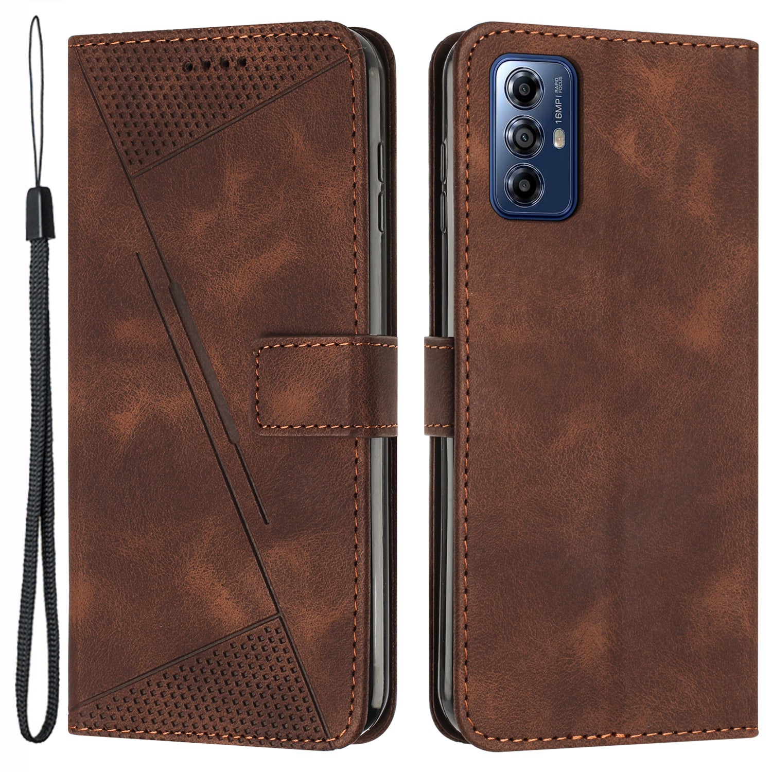 For Motorola Moto G Play (2024) 4G Wallet Case PU Leather Stand View Shockproof Phone Cover - Purple