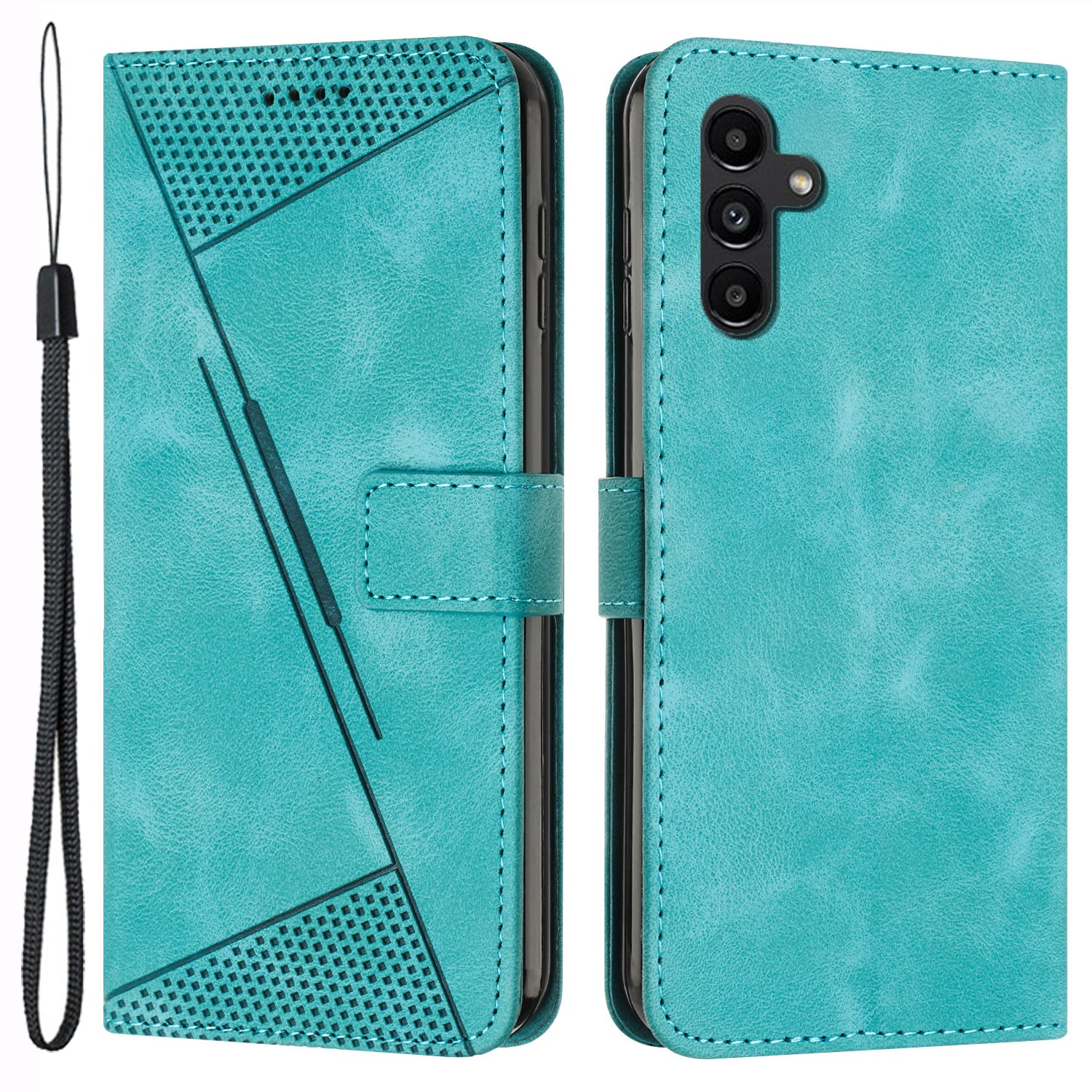 For Samsung Galaxy A35 5G Case Wallet PU Leather Cell Phone Stand Cover Shell - Green