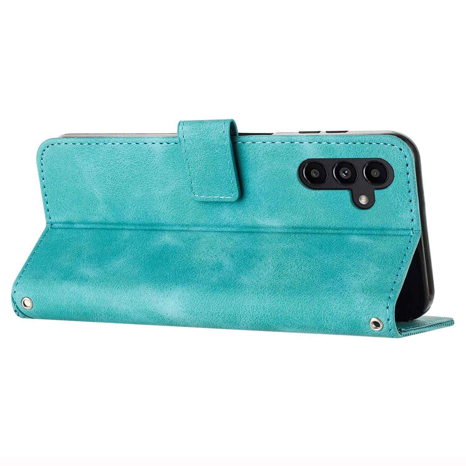 For Samsung Galaxy A35 5G Case Wallet PU Leather Cell Phone Stand Cover Shell - Green