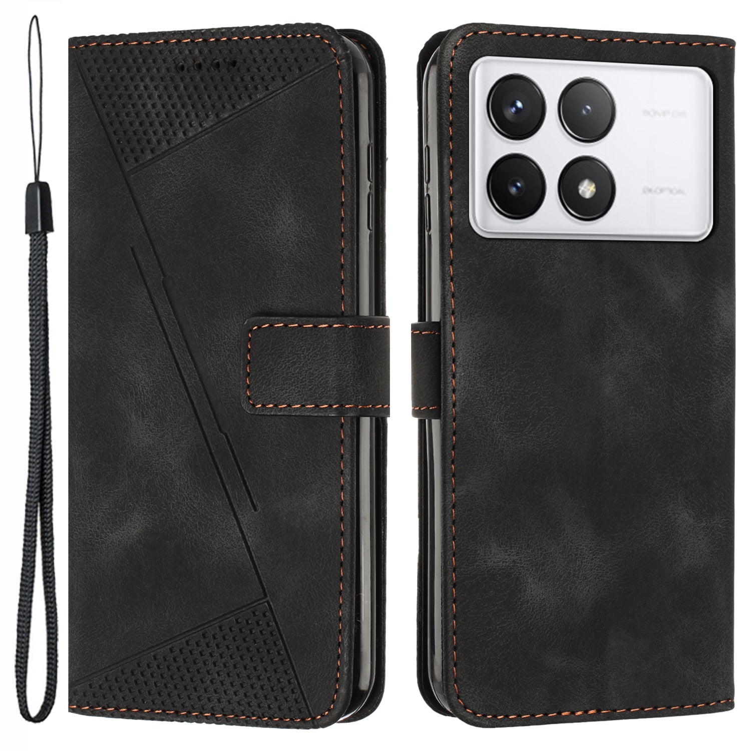 For Xiaomi Redmi K70 Pro 5G / K70 5G Case Anti-Scratch PU Leather Phone Cover Stand Shell Wallet - Sapphire