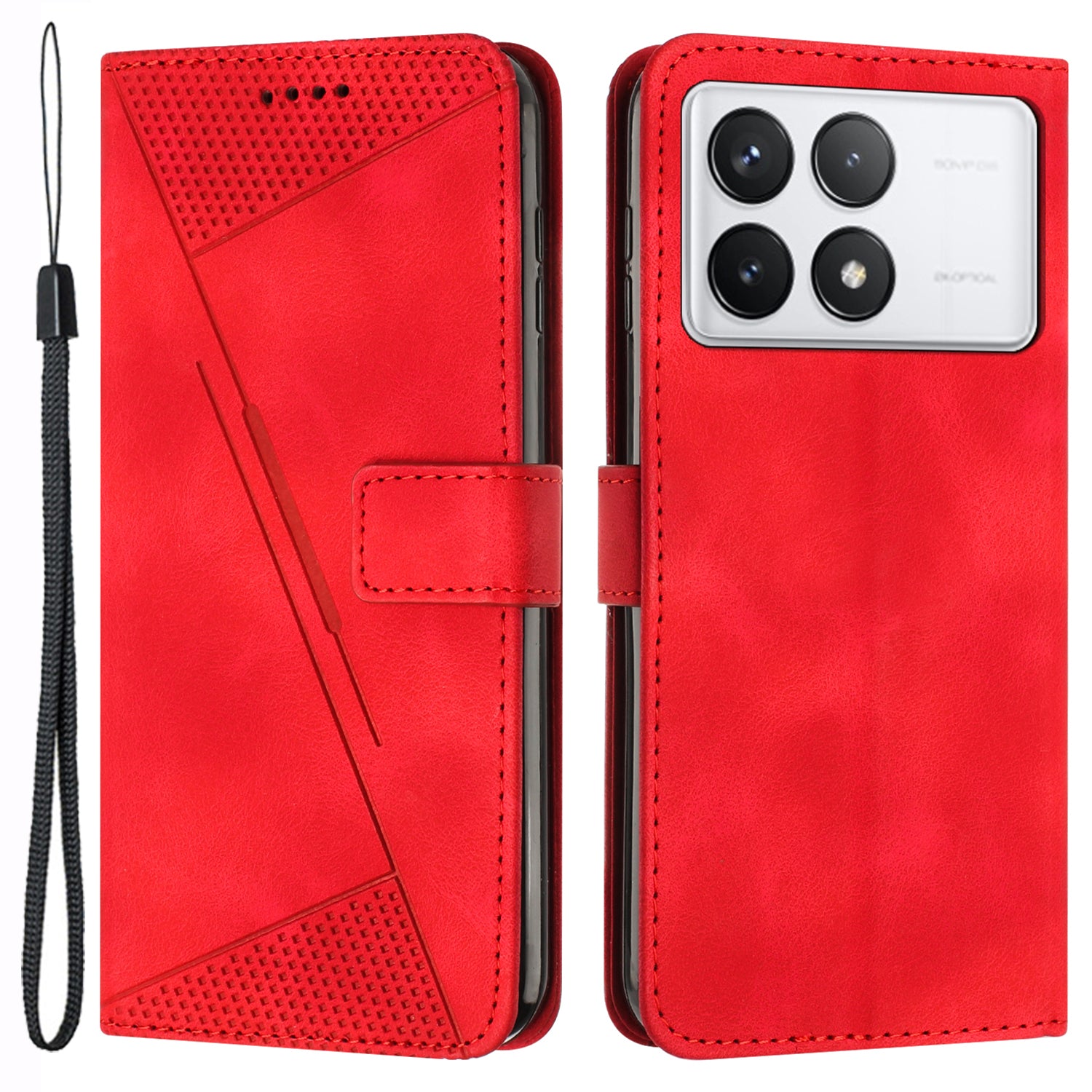 For Xiaomi Redmi K70 Pro 5G / K70 5G Case Anti-Scratch PU Leather Phone Cover Stand Shell Wallet - Sapphire