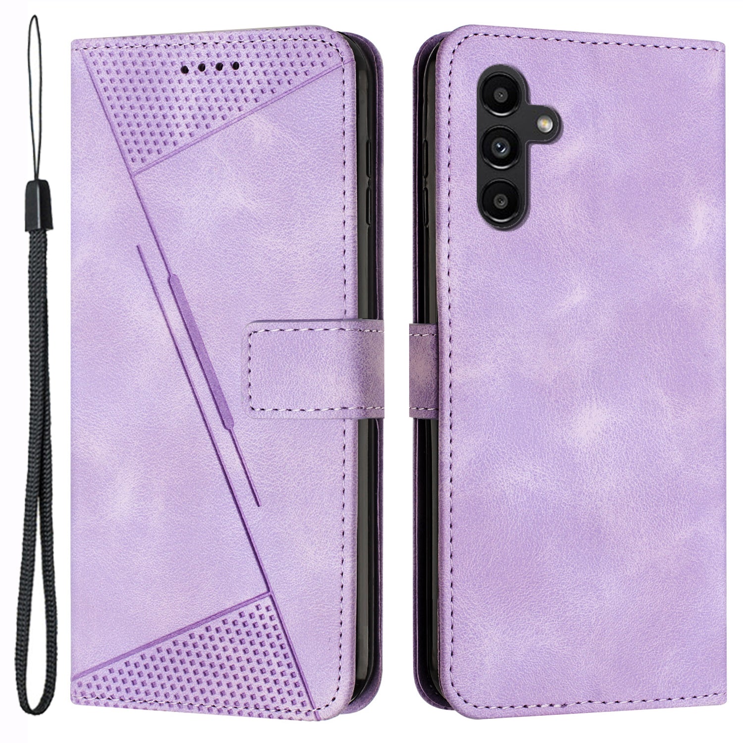 For Samsung Galaxy A55 5G Leather Flip Wallet Case Magnetic Card Slots Phone Cover - Sapphire