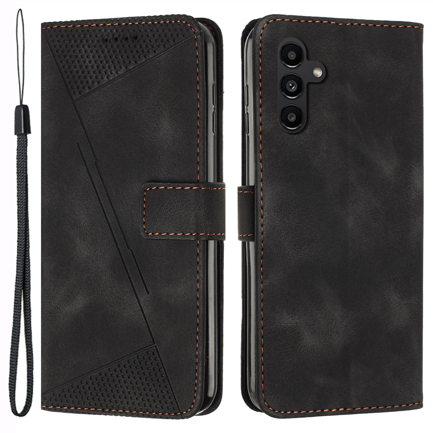 For Samsung Galaxy A55 5G Leather Flip Wallet Case Magnetic Card Slots Phone Cover - Sapphire