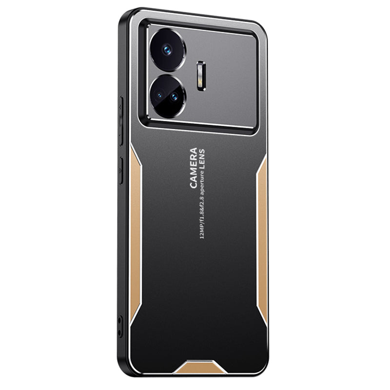 For Realme GT Neo5 SE 5G Matte Case Anti-drop Protective Phone Cover - Gold