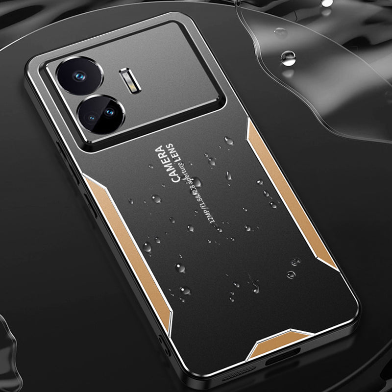 For Realme GT Neo5 SE 5G Matte Case Anti-drop Protective Phone Cover - Gold