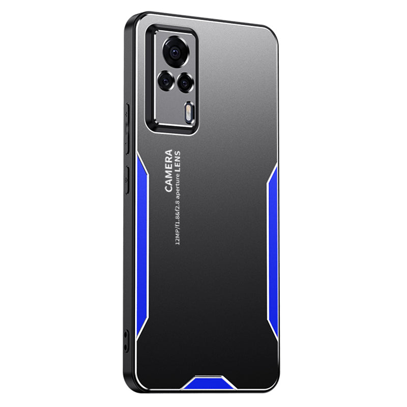 Tough Armor Case for vivo S9e Aluminium Alloy Matte Back Phone Cover - Gold