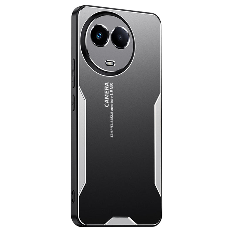 For Realme 11 5G (Global) Case Rugged Aluminium Alloy Phone Cover - Gold