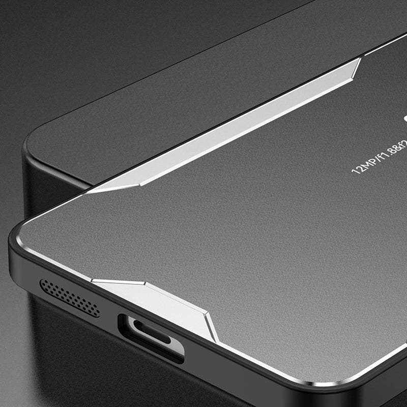 For Wiko Hi Enjoy 60s Matte Phone Case Aluminum Alloy Shockproof Dropproof Cover - Gold