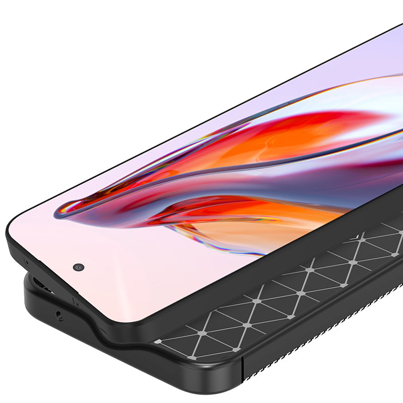 For Samsung Galaxy A55 5G TPU Case Carbon Fiber Texture Slim-Fit Mobile Phone Cover