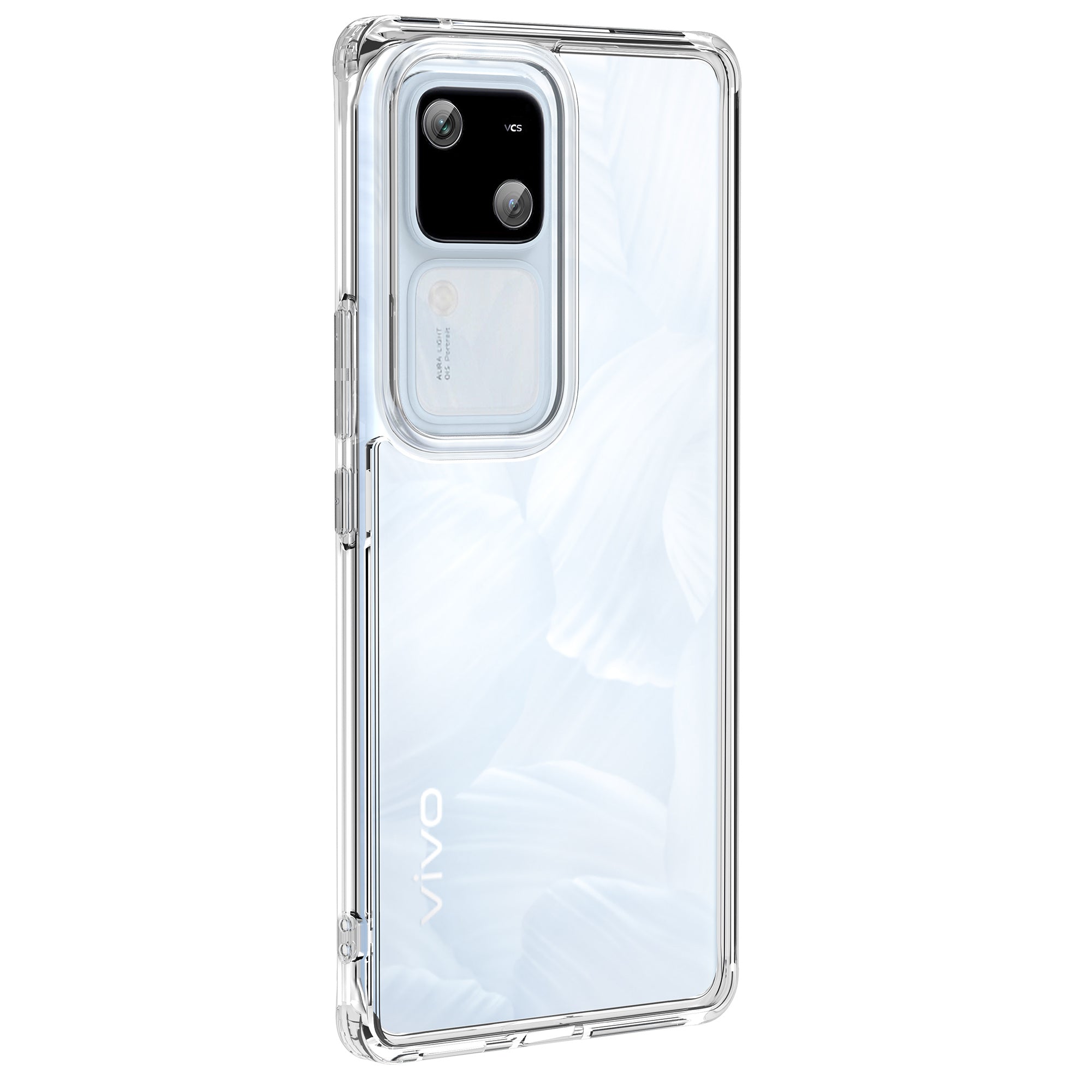 For vivo S18 5G Phone Case Slim Fit Shockproof PC+TPU Cover  - Matte Black