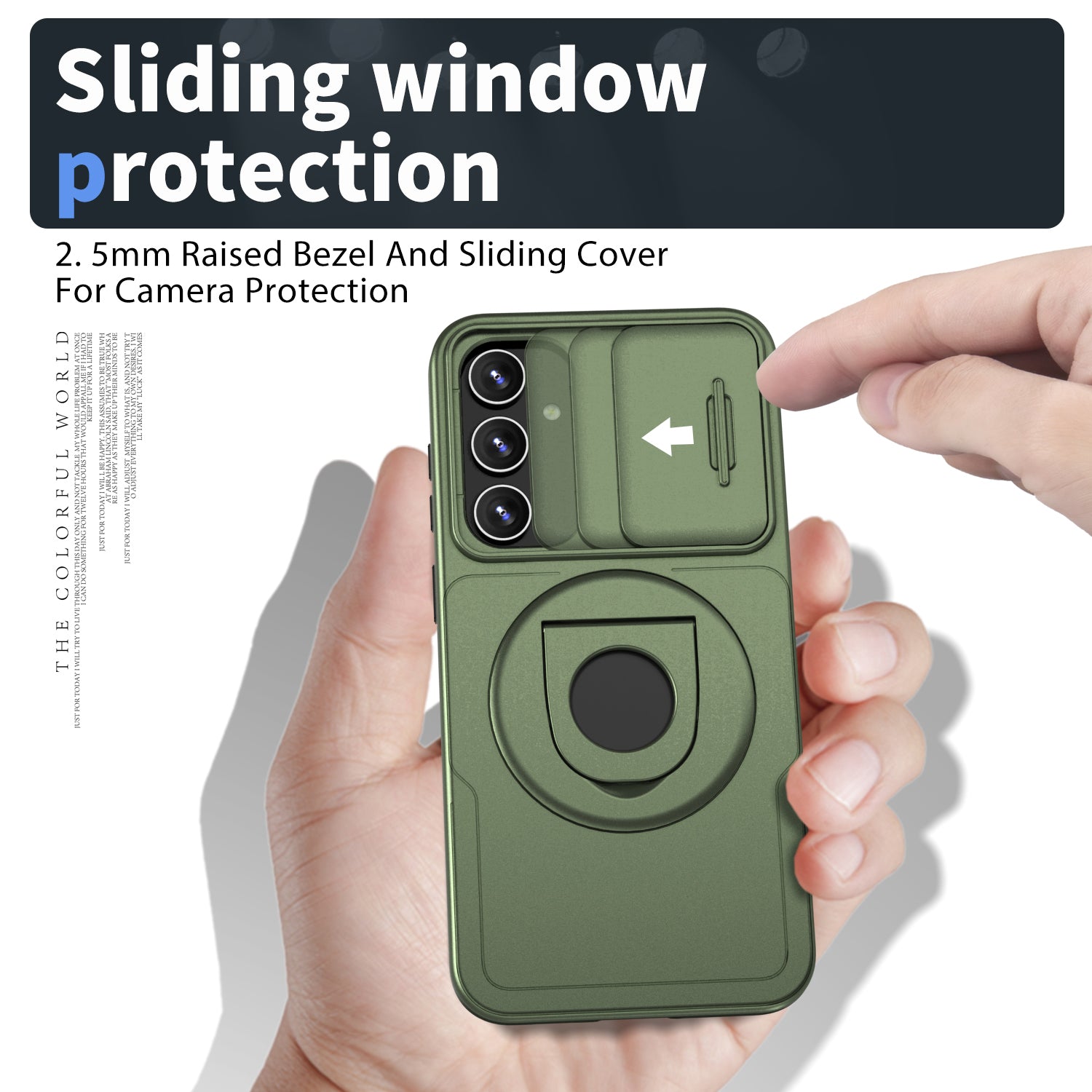 For Samsung Galaxy S23 FE Case PC+TPU+N52 Magnet Phone Protective Shell Compatible with MagSafe - Green
