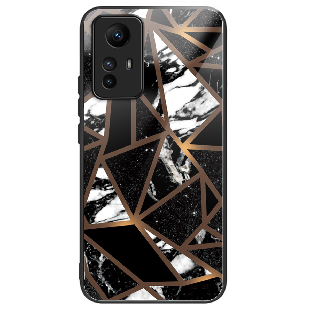 For Xiaomi Redmi Note 12S 4G Phone Case TPU Frame Tempered Glass+PC Back Cover - Style A