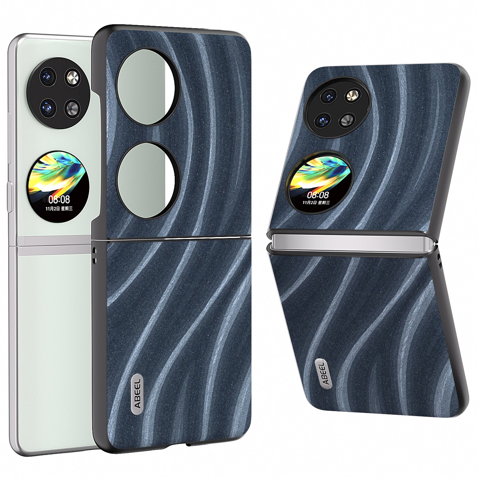 ABEEL Milky Way Series For Huawei Pocket 2 Phone Case Anti-Drop Protective Cover - Blue