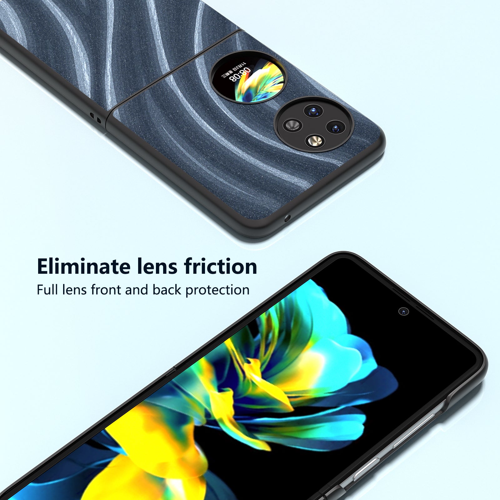 ABEEL Milky Way Series For Huawei Pocket 2 Phone Case Anti-Drop Protective Cover - Blue