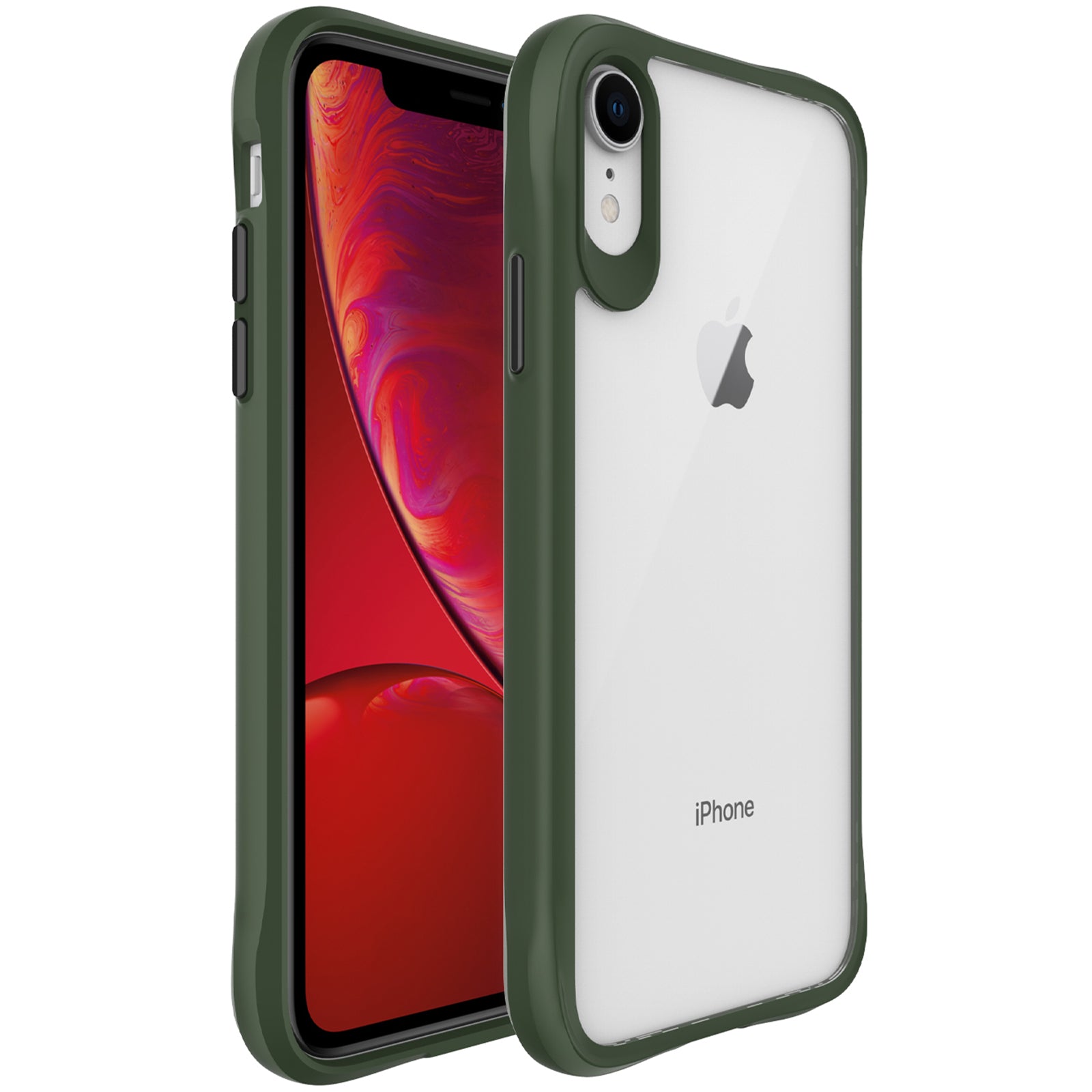 Combat X Mode Series for iPhone XR 6.1 inch Case TPU+PC Drop-proof Phone Protective Cover - Black