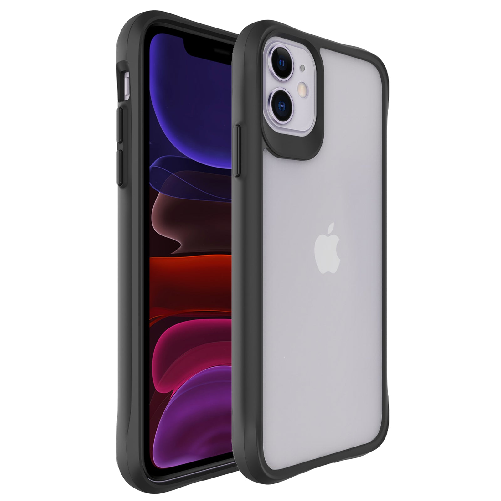 Combat X Mode Series for iPhone 11 Cell Phone Case TPU+PC Shockproof Back Shell - Black